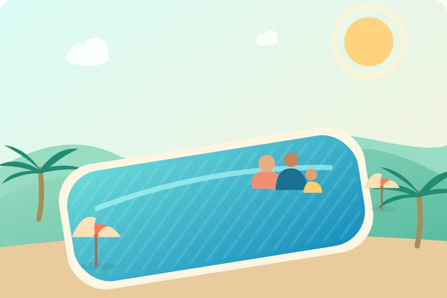 Ilustraci&oacute;n: Piscinas tem&aacute;ticas